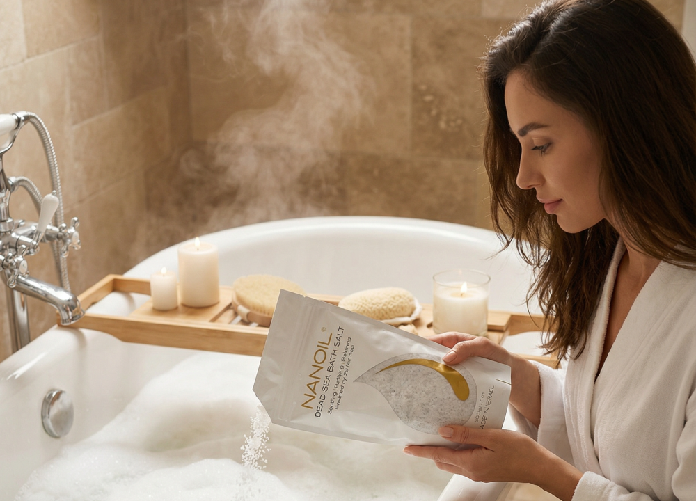 sale per vasca da bagno nanoil